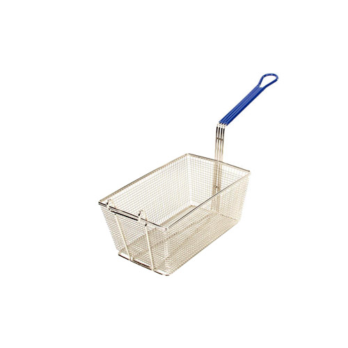 Fry Basket With Coated Handle, Twin, 13.25 X 8.5 X 5.75